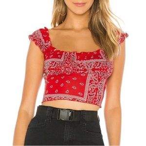 Superdown bandana top